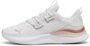 PUMA Women's Softride Harmony Cross Training Shoes, White-Black, 7.5