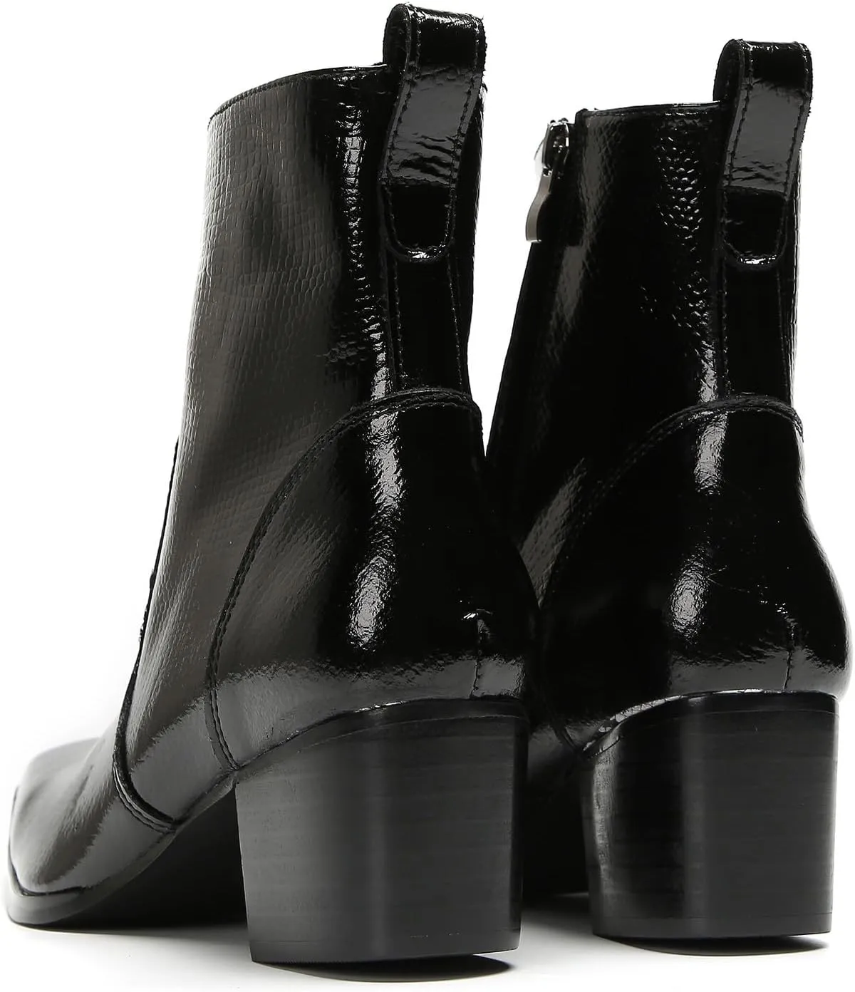 Santimon Mens Casual Boots Dress Mid Top Boots Genuine Leather Plain Toe Zipper On Size Chelsea Boots Fashion Singer Bar Disco Party Cowboy Boots Hight Top Western Boots for Men
