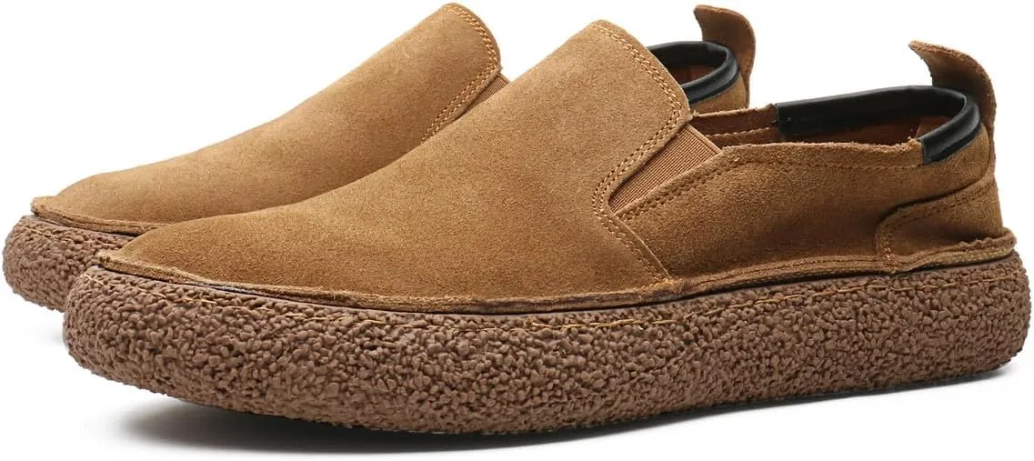 Santimon Men's Suede Loafers Casual Soft Flat Slip On Driving Shoes
