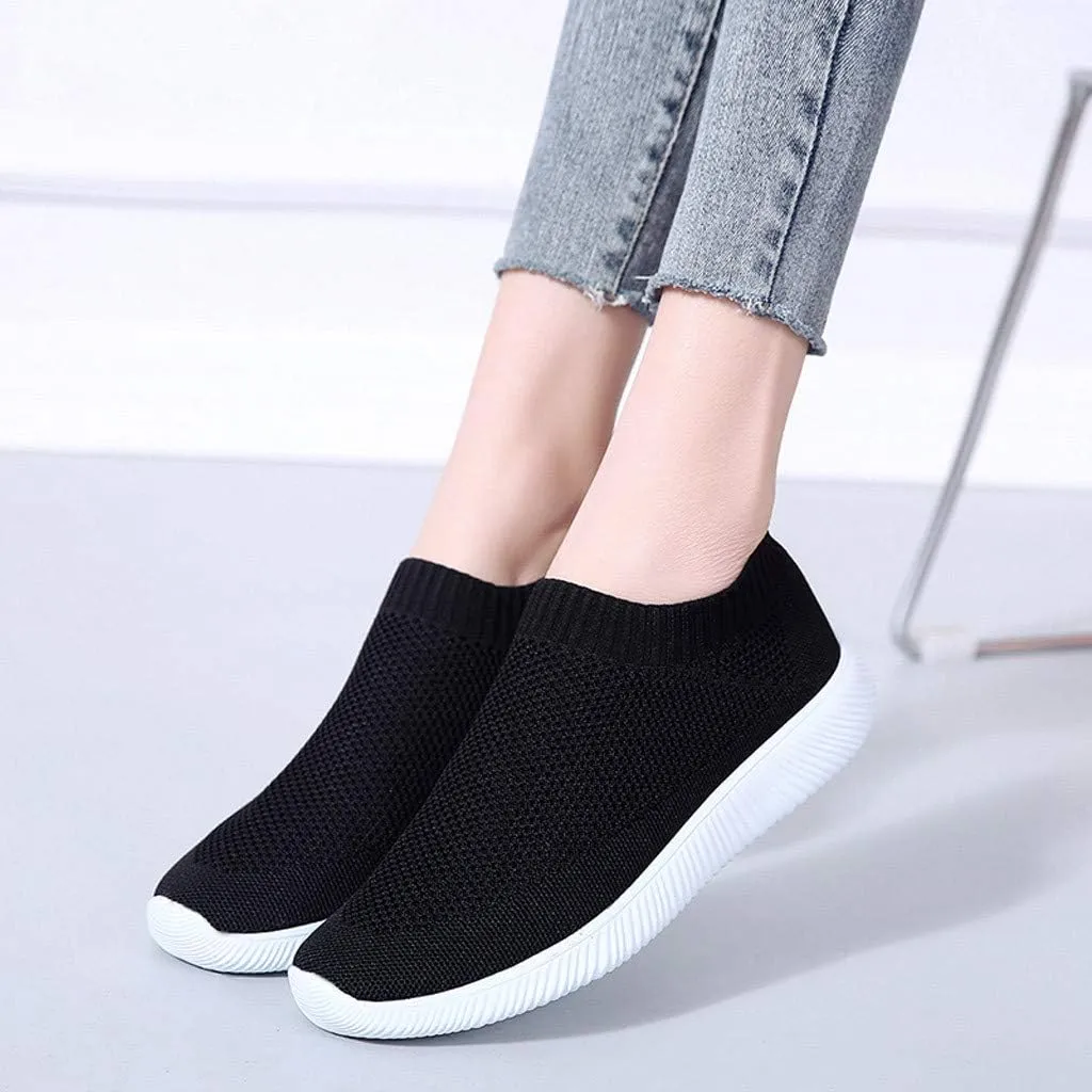 SBGMoSJ Chunky Sneakers for Women 2023 Black Orthopedic Shoes for Women Wide Toe Womens Slip On Tennis Shoes Size 7 Womens Sneakers Size 8 Trendy Womens Shoes Slip Ons Flats Fall 2023