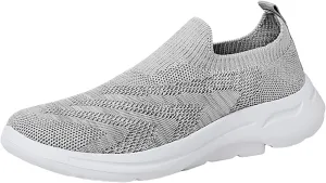 SBGMoSJ Plantar Fasciitis Shoes Women Slip Ons Wide Women Orthopedic Sneakers Wide All White Gym Shoes for Women Running Shoes for Women Black and White Women's Hiking Shoes Lightweight