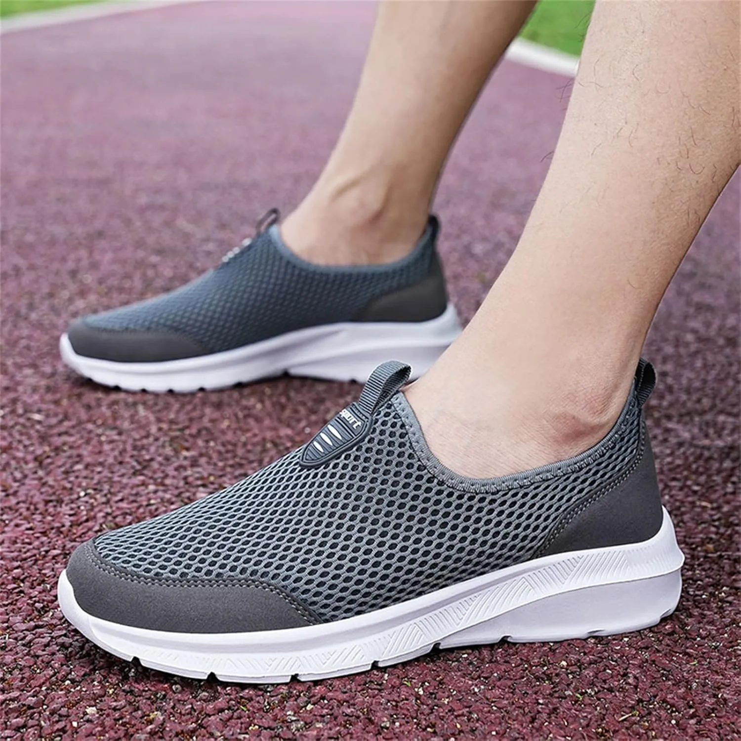 SBGMoSJ Sneakers for Women Women Slip On Sneakers Memory Foam Black Sneakers for Women Comfortable Wide Women Diabetic Walking Sneakers Size 10 Women's Comfortable Working Nurse Shoes Non-Slip