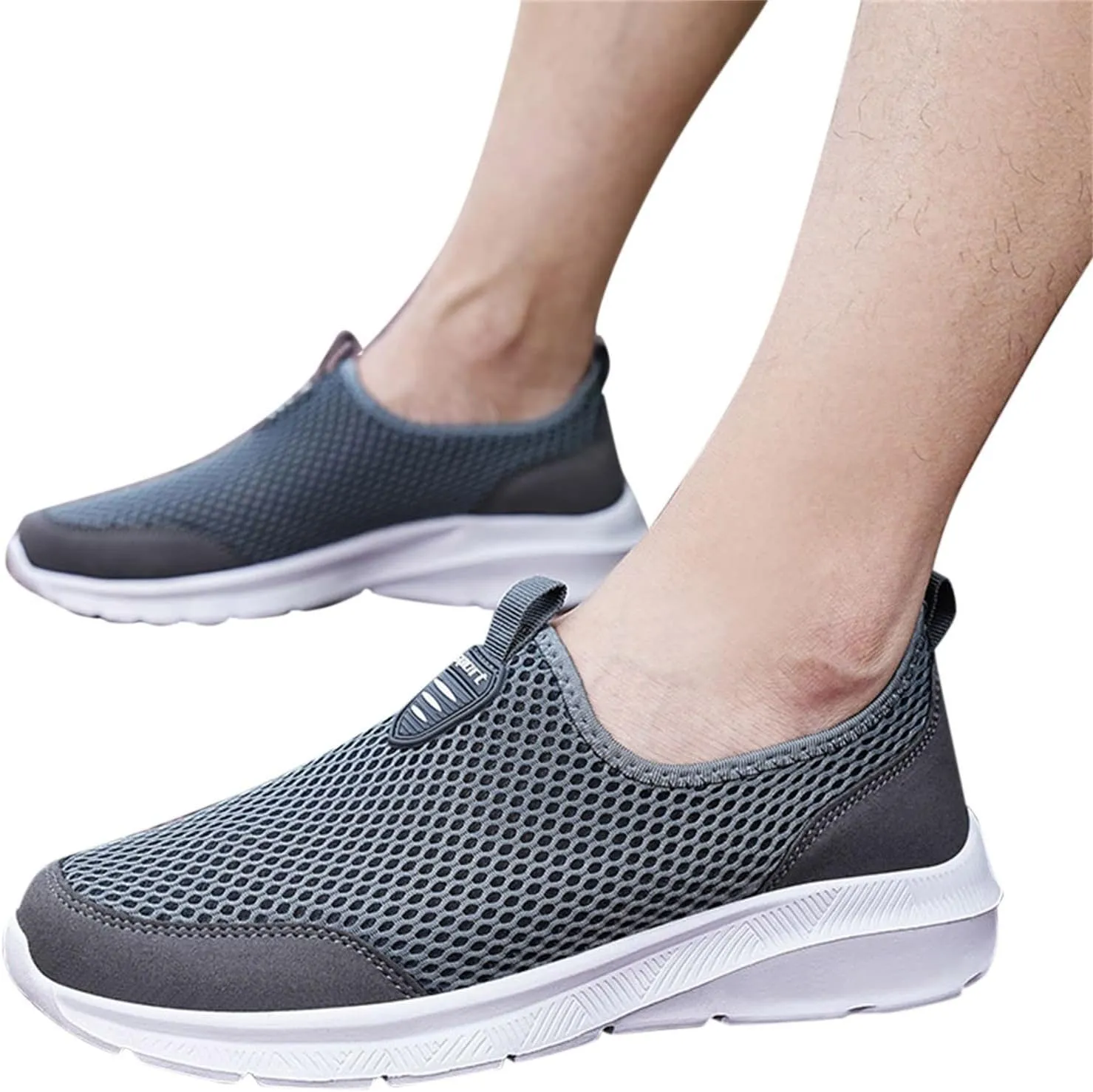 SBGMoSJ Sneakers for Women Women Slip On Sneakers Memory Foam Black Sneakers for Women Comfortable Wide Women Diabetic Walking Sneakers Size 10 Women's Comfortable Working Nurse Shoes Non-Slip