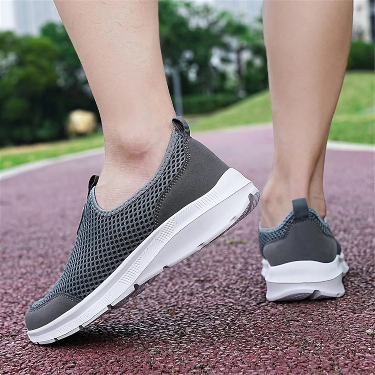SBGMoSJ Sneakers for Women Women Slip On Sneakers Memory Foam Black Sneakers for Women Comfortable Wide Women Diabetic Walking Sneakers Size 10 Women's Comfortable Working Nurse Shoes Non-Slip