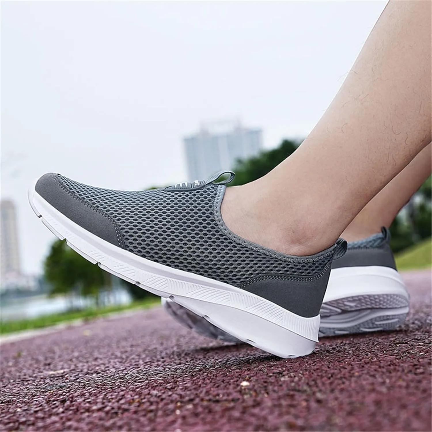SBGMoSJ Sneakers for Women Women Slip On Sneakers Memory Foam Black Sneakers for Women Comfortable Wide Women Diabetic Walking Sneakers Size 10 Women's Comfortable Working Nurse Shoes Non-Slip