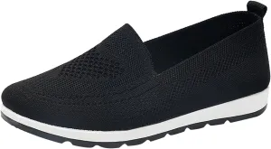SBGMoSJ Womens Fashion Sneakers 2023 Trendy Slip On Shoes Women Wide Winter All White Running Shoes Women Plantar Fasciitis Shoes Women Black Flats Womens Black Sneakers Size 8 Casual