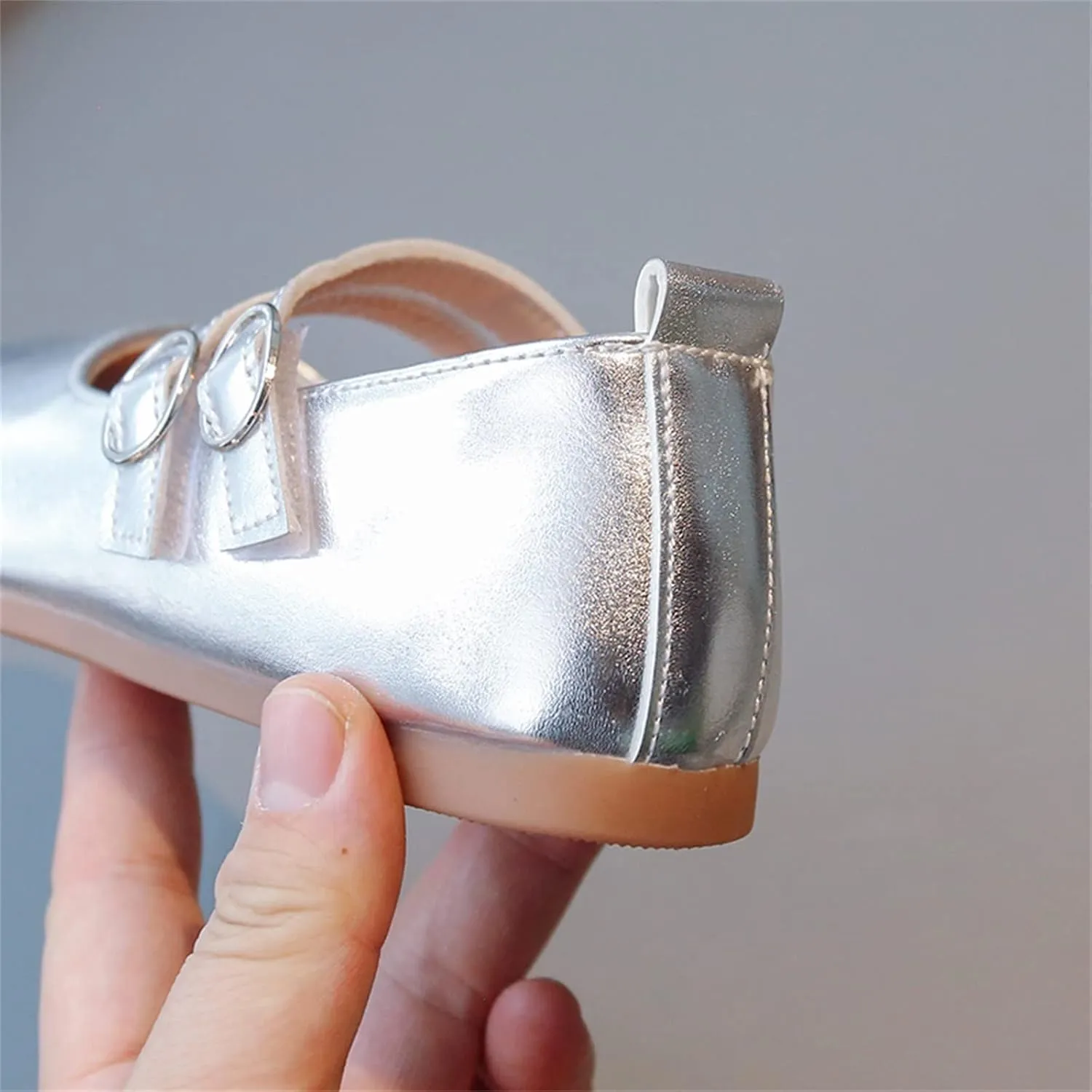 Sequins Dress Sandals For Toddler Soft Sole Wide Dress Dance Shoes Girls Kids Summer Ankle School Casual Loafers Glitter