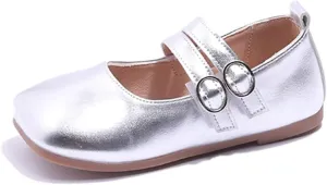 Sequins Dress Sandals For Toddler Soft Sole Wide Dress Dance Shoes Girls Kids Summer Ankle School Casual Loafers Glitter
