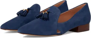 SHODENSE Women Tassel Loafer Flats Suede Slip On Pointed Closed Toe Flat Penny Loafers Dressy Ballerina Flats 4-11 M US