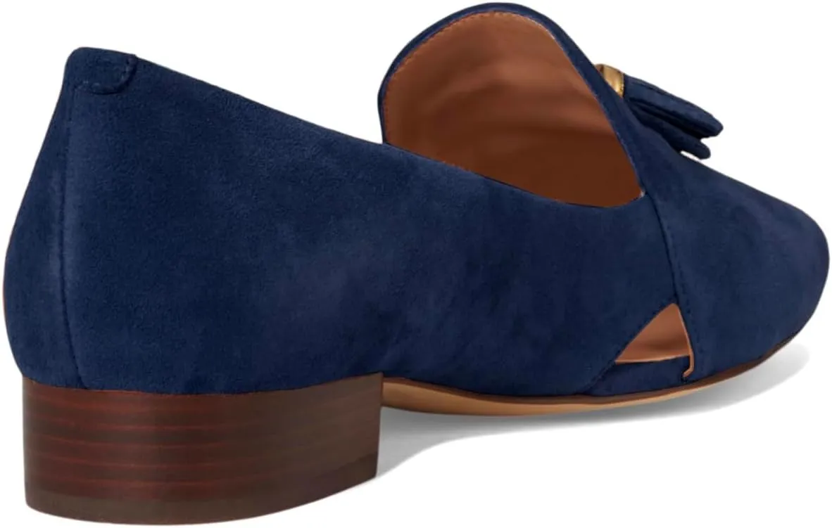 SHODENSE Women Tassel Loafer Flats Suede Slip On Pointed Closed Toe Flat Penny Loafers Dressy Ballerina Flats 4-11 M US