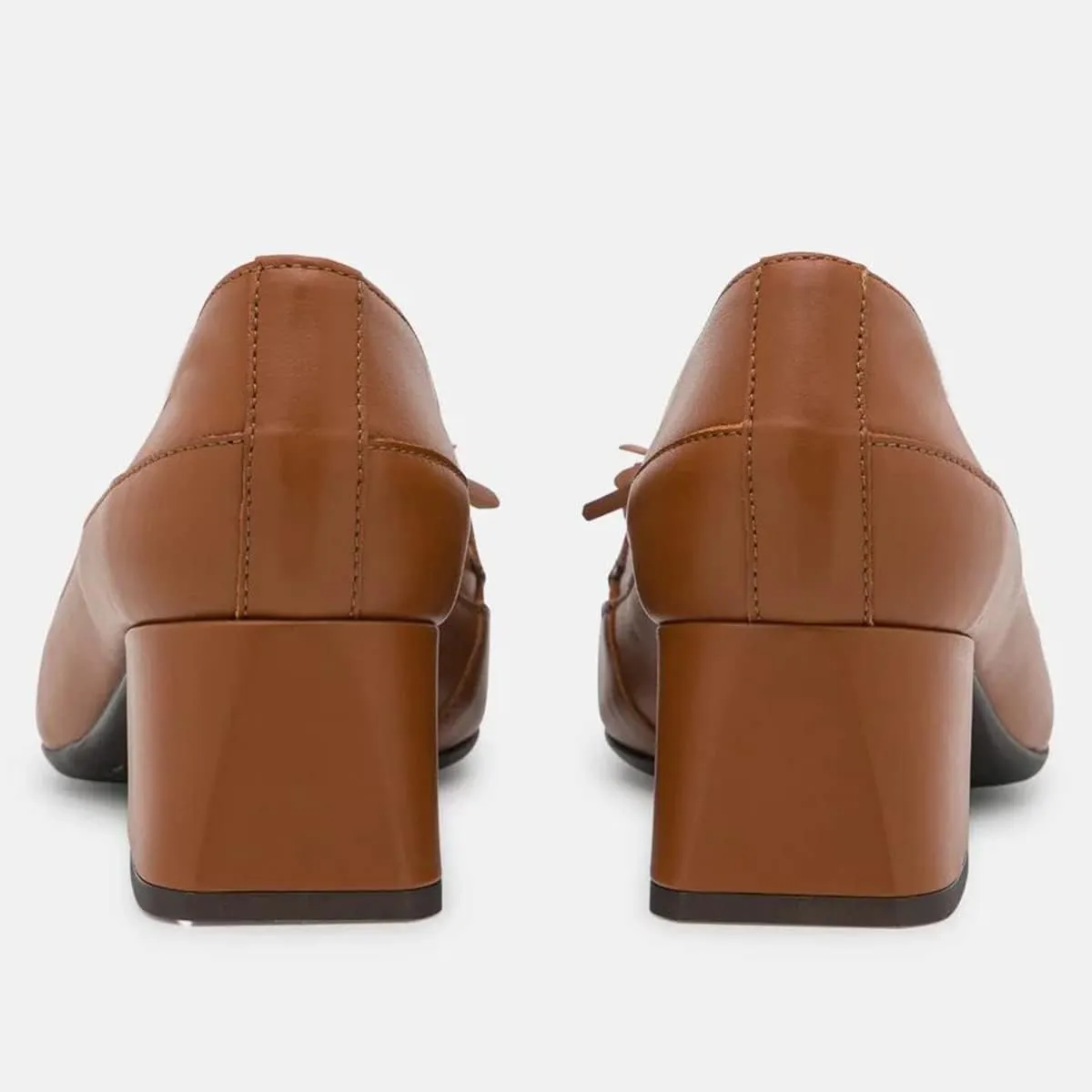 SHODENSE Women Tassel Loafers Chunky Block Heel Pumps Square Closed Toe Slip On Penny Loafers 2 Inch Thick Heels Fringe Oxford Shoes Ladies Formal Office Work Casual Drive Church Comfort 4-11 M US