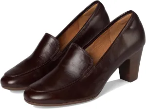 SHODENSE Women Vintage Chunky Kitten Heel Pumps Shoes Round Closed Toe Slip On Penny Loafers Matte Metallic Mid Block Heels Dress Loafer Almond Toe Comfort Office Work Shoes Formal Elegant 4-11 M US
