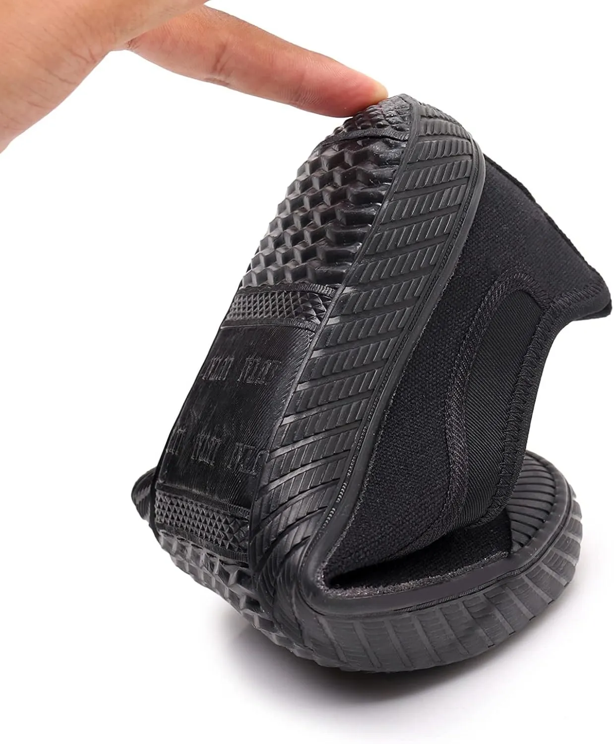 Shoe Made with Natural Materials Men Shoes Breathable Canvas Men Shoes Rubber Soled High Top Labor