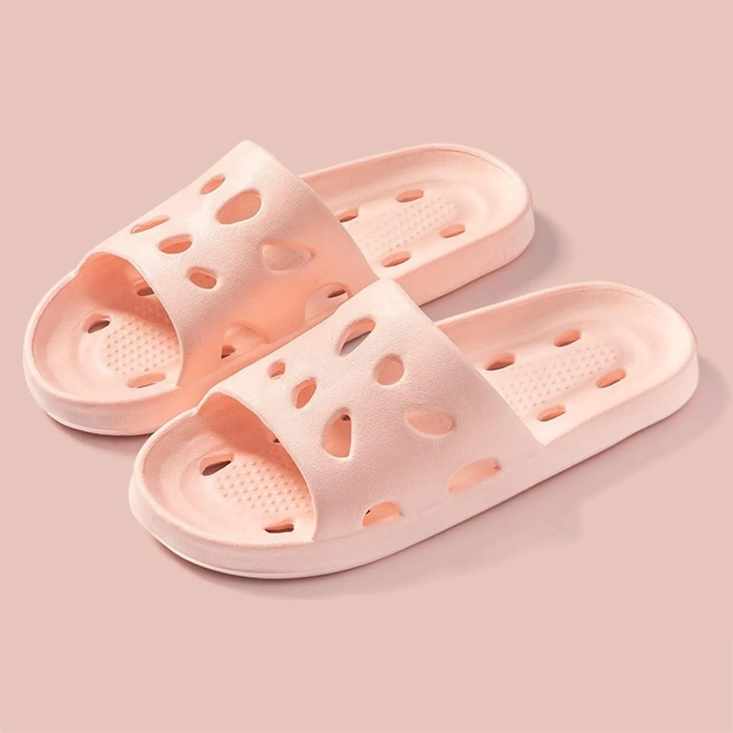 Shower Sandals Non-Slip House Slippers Indoor Outdoor Shower Sandals House Shoes with Low Arch Support