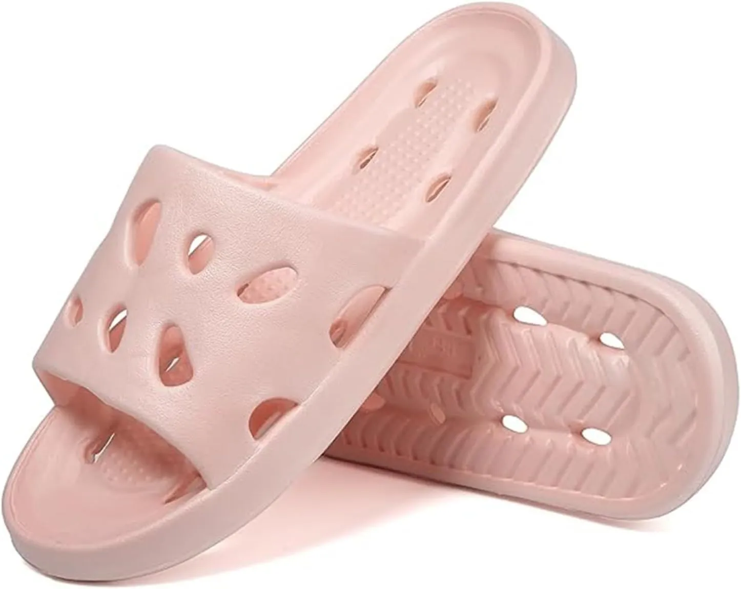 Shower Sandals Non-Slip House Slippers Indoor Outdoor Shower Sandals House Shoes with Low Arch Support