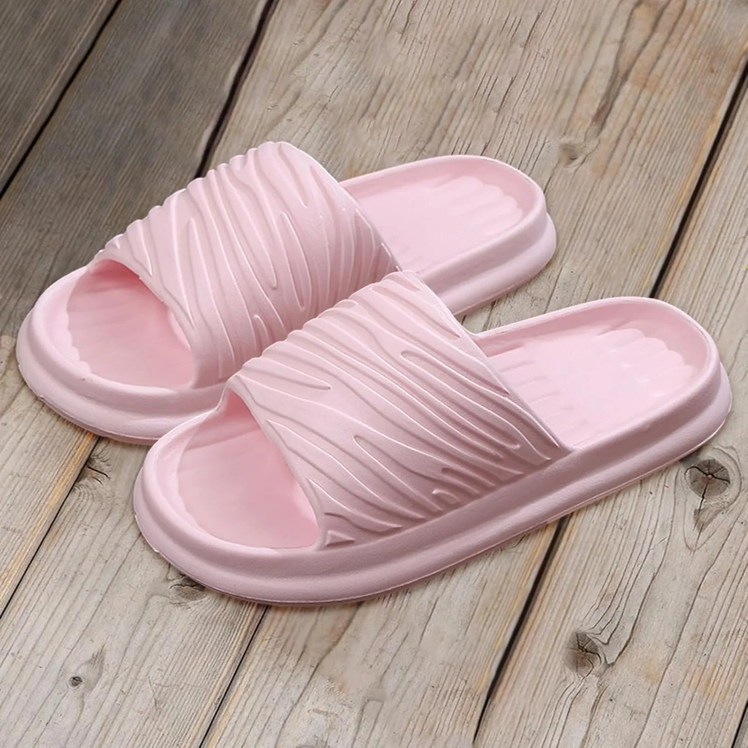 Shower Shoes Non Slip Quick Drying Bathroom Slippers for Women Men Non Slip Quick Drying Cloud Slides for Women with Arch Support