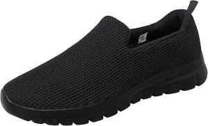 Size 11w Walking Sneakers for Women Comfy Shoes for Women for Work Office Black Sneakers for Women Size 11 White Womens Sneakers Slip On Orthopedic Tennis Shoes for Women Arch Support