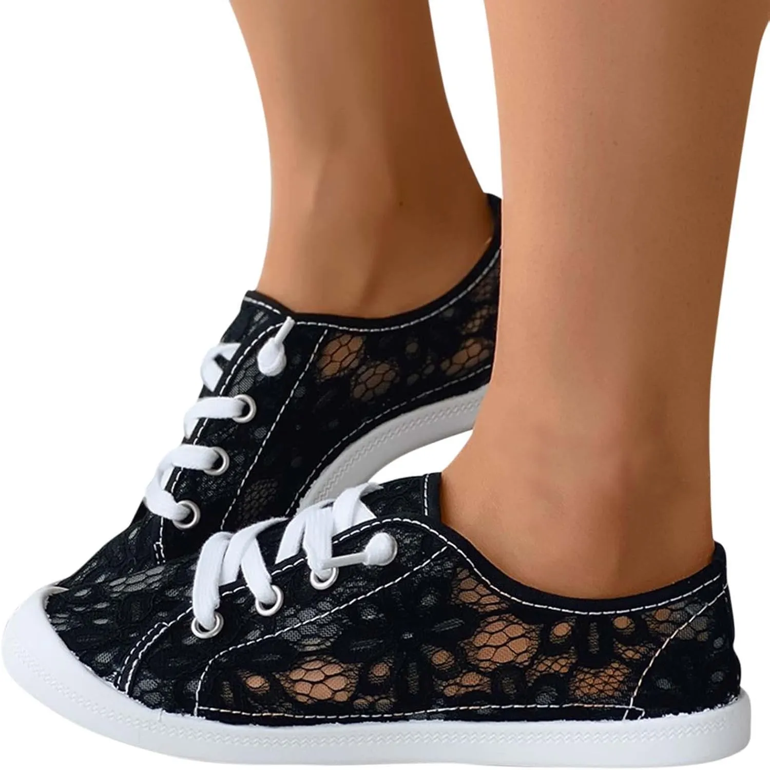 Slip Ladies Loafers for Women's Shoes Vulcanize Flat On Lace Women's Casual Shoes Casual Lace up Sneaker