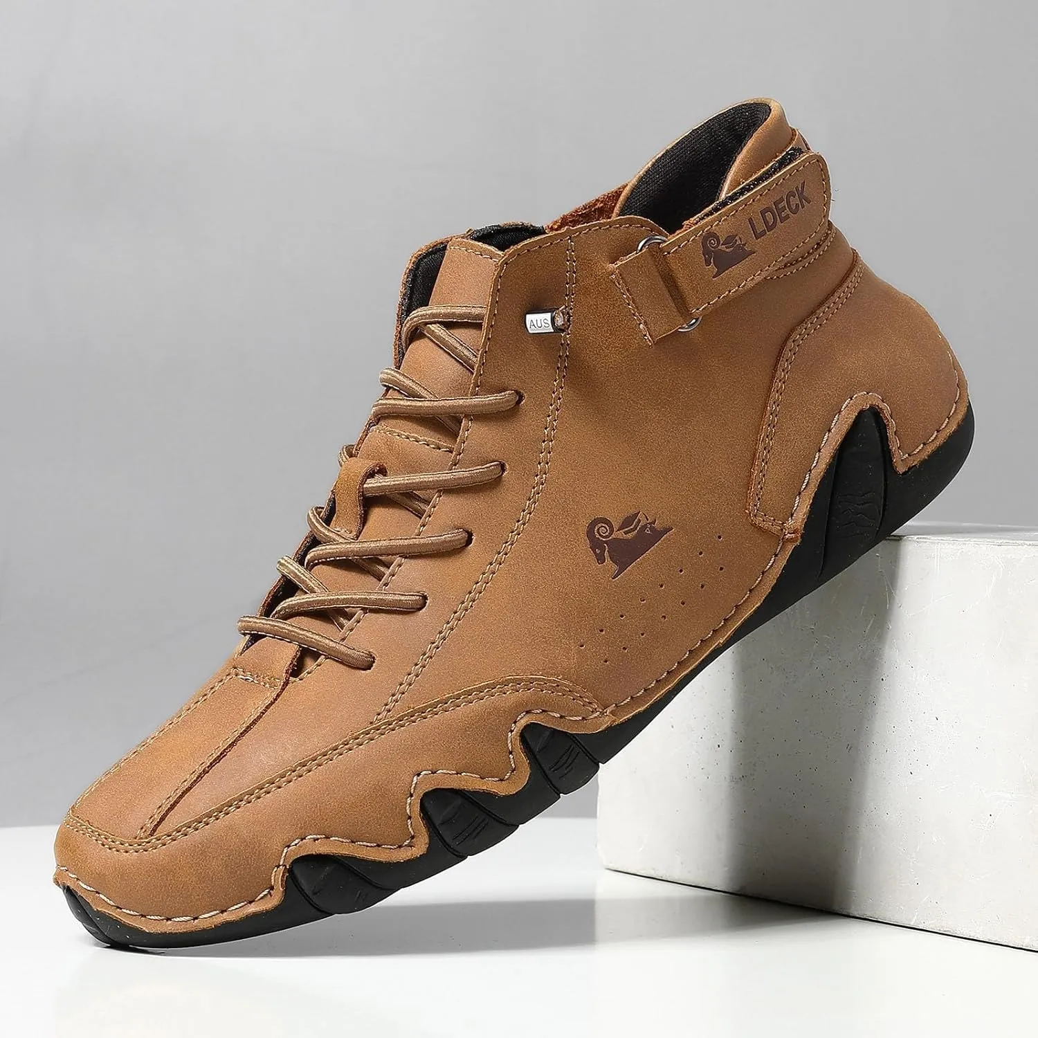 Sneakers for Men White Leather Sneakers Men's Casual Sneakers Mesh Breathable Walking Shoes Men's Dress Shoes