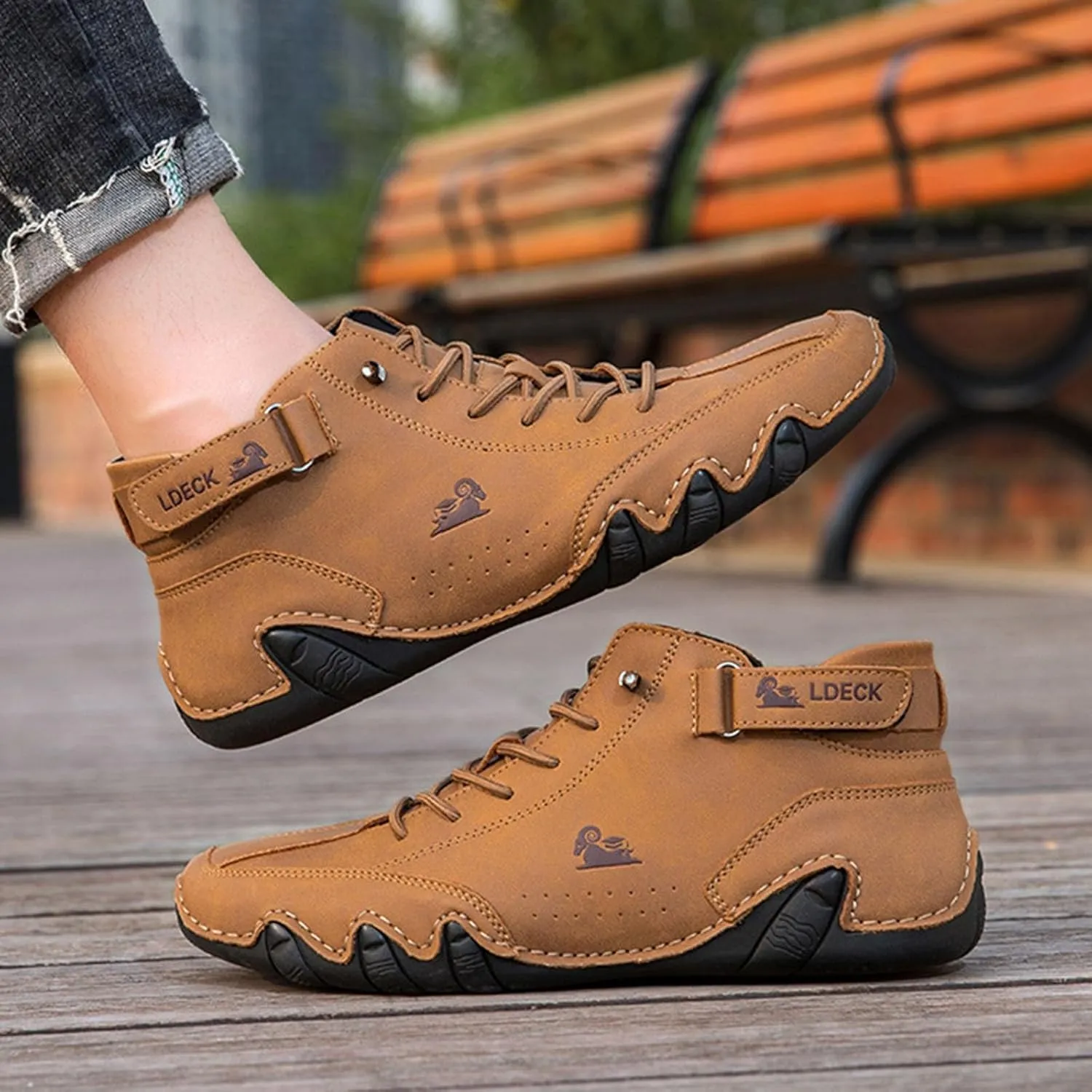 Sneakers for Men White Leather Sneakers Men's Casual Sneakers Mesh Breathable Walking Shoes Men's Dress Shoes