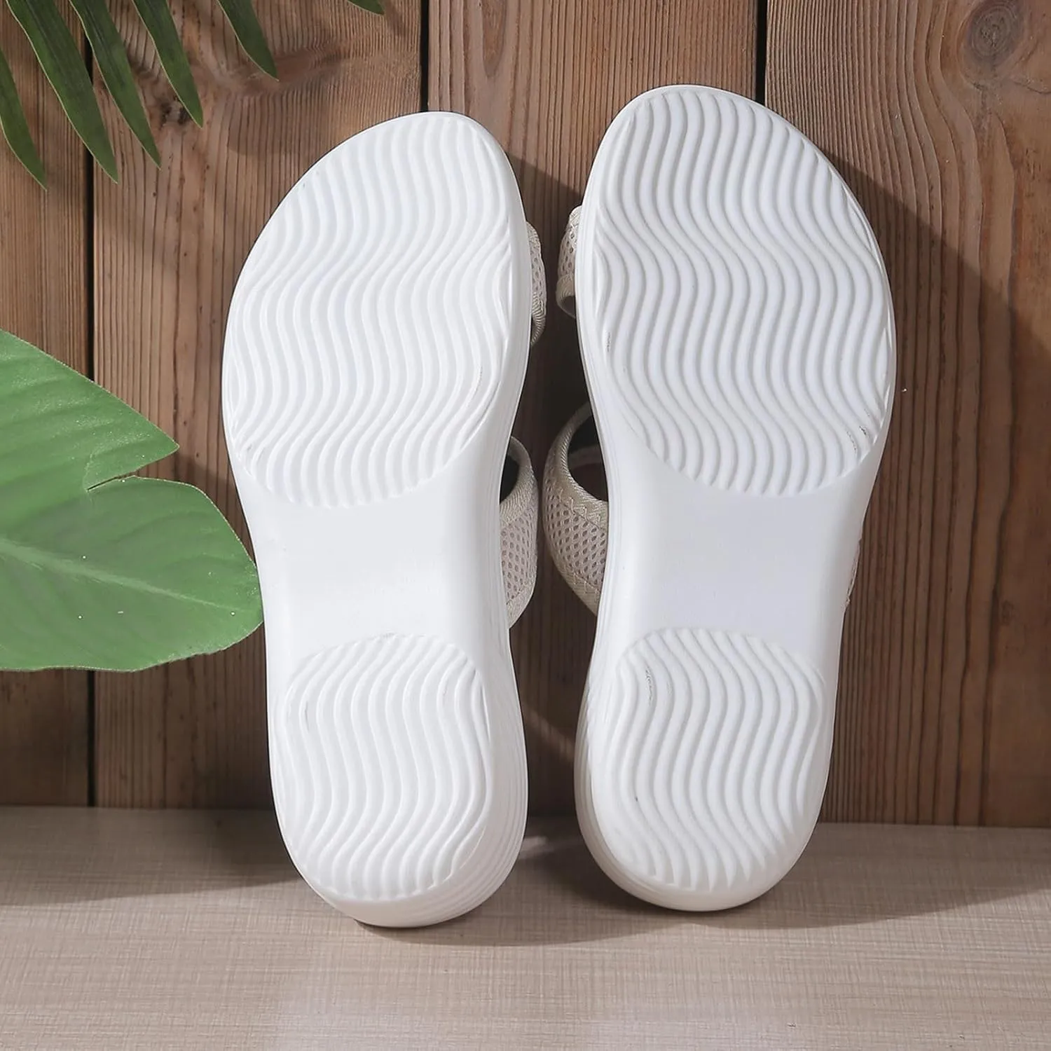 Summer Sandals For Women 2025,Women's Slide Sandals,Comfortable Trendy Beach Breathable Hollow Mesh Casual Orthopedic Comfy Low Heel Plantar Fasciitis Bunion Walking Sandal for Daily Wear