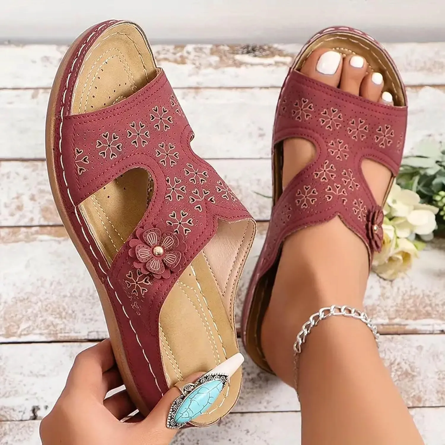 Summer Versatile Slides for Women Ultimate Comfort Lightweight Sandals Casual Sandals Temperament Shoes for Women