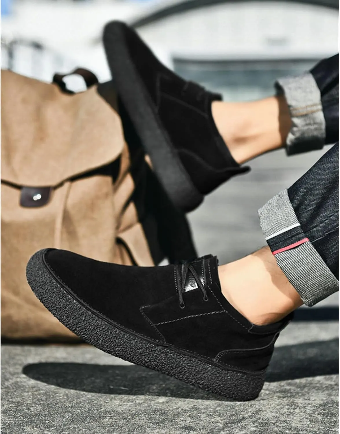 SywzX&xfybz Men's Penny Cow Suede Leather Loafers Moccasin Driving Shoes Casual Leather Shoes