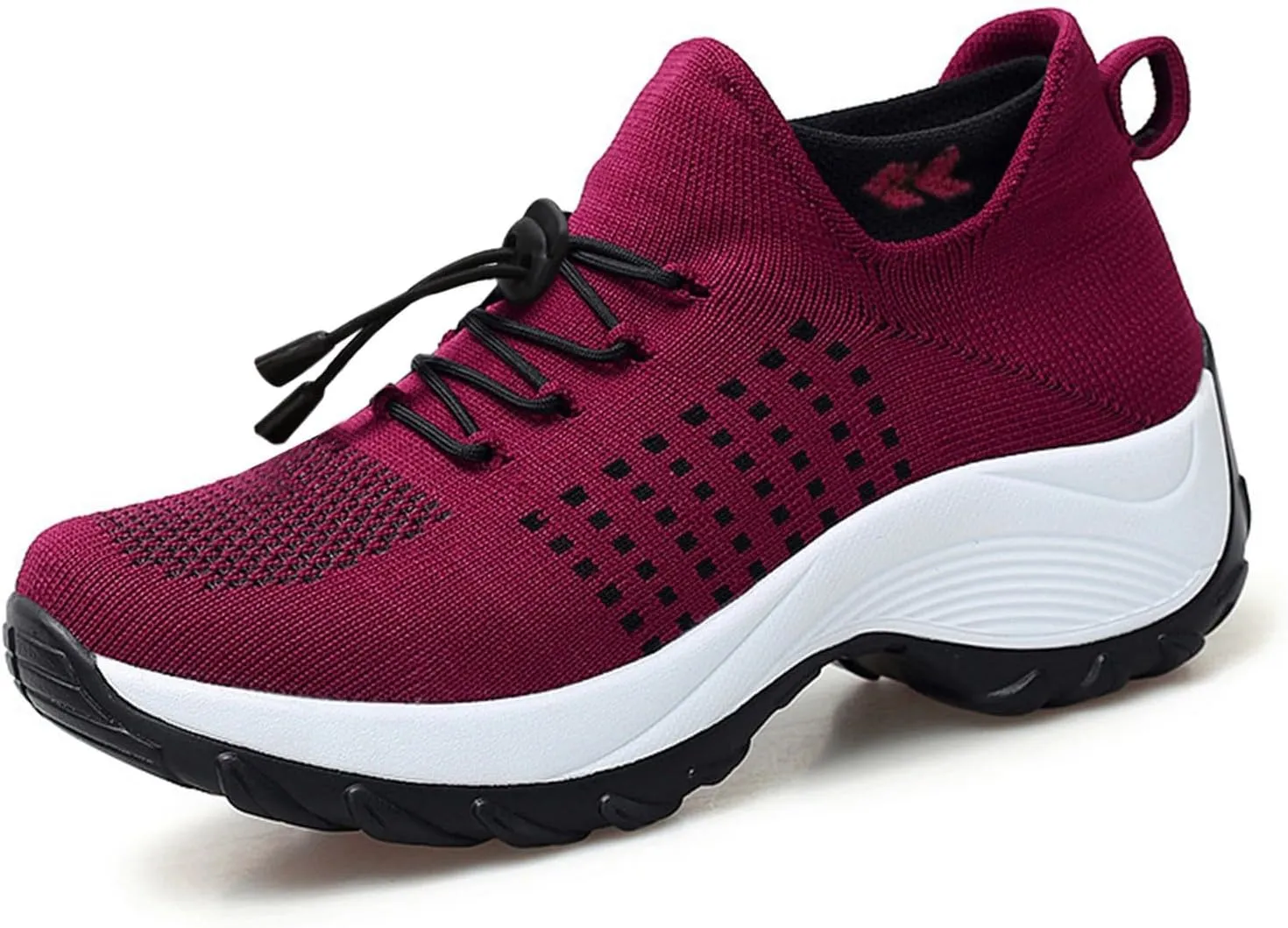 Tennis Shoes Womens Walking Sneakers for Women Black Loafers Women Closed Toe Indoor and Outdoor Christmas Tennis Shoes Comfortable Dressy Slip on