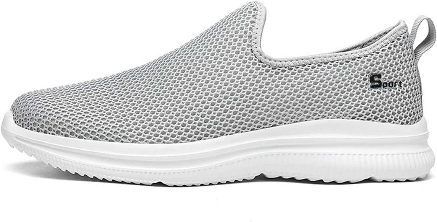 Tennis Walking Shoes Fashion Summer Men Mesh Breathable Flat Lightweight Comfortable Casual