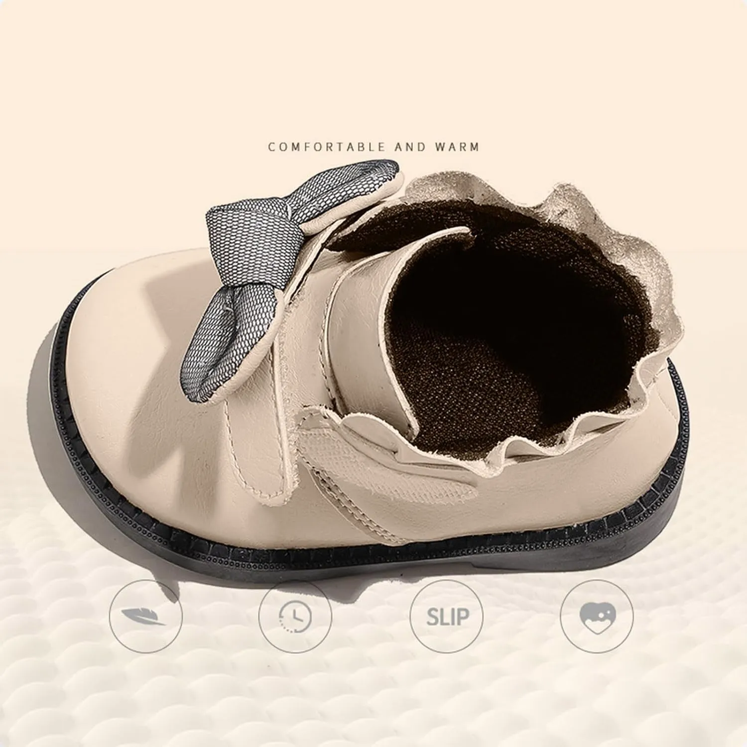 Toddler Snow Boots Mid Calf Snow Boots Unisex Child Warm Bootie Winter Boot Anti-Slip Cold Weather Shoes Girls Boys