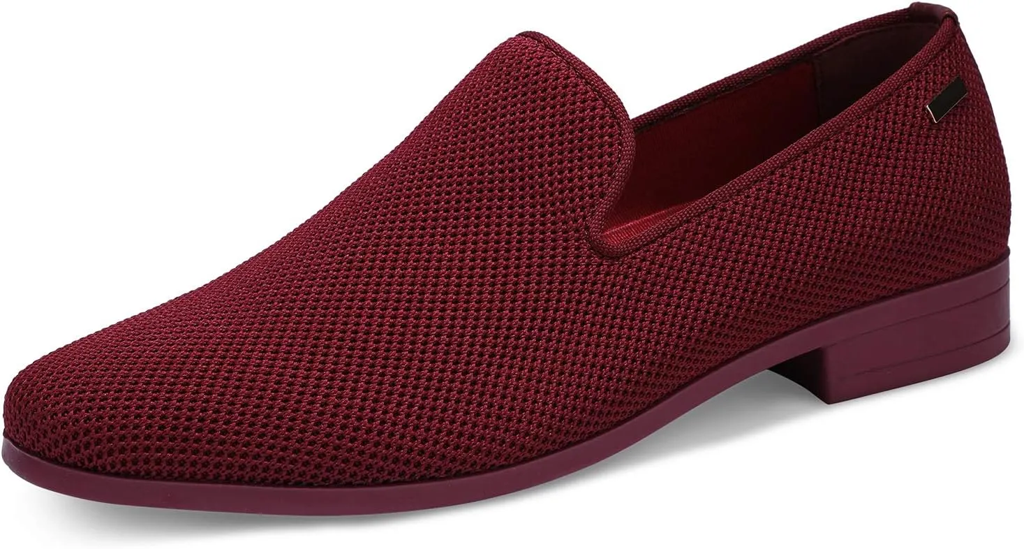 UUBARIS Mens Dress Loafers Tuxedo Suit Slip on Shoes