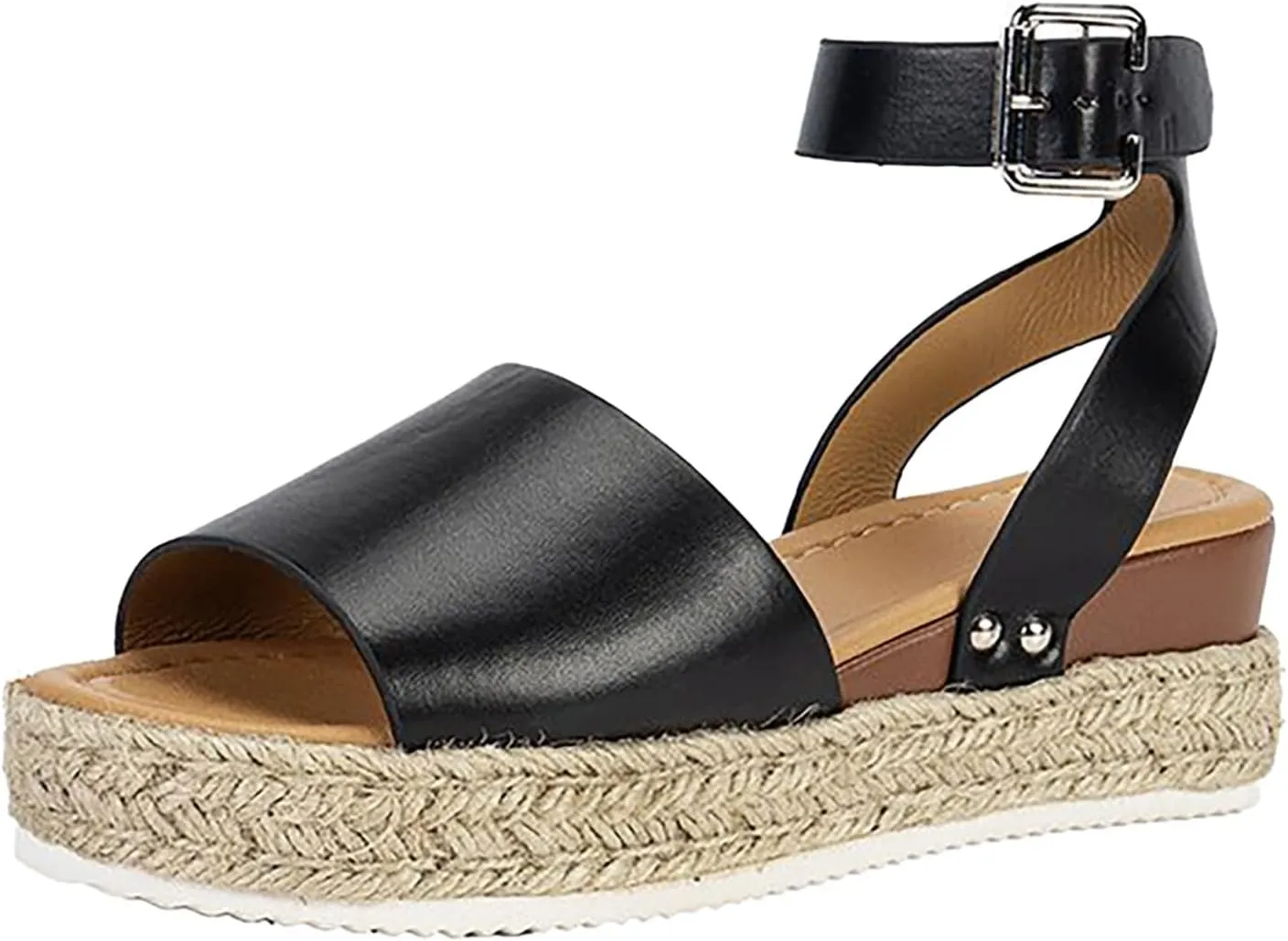 Walking Sandals Women, Beach Sandals for Women Casual Summer Espadrille Wedge Sandals Platform Sandals