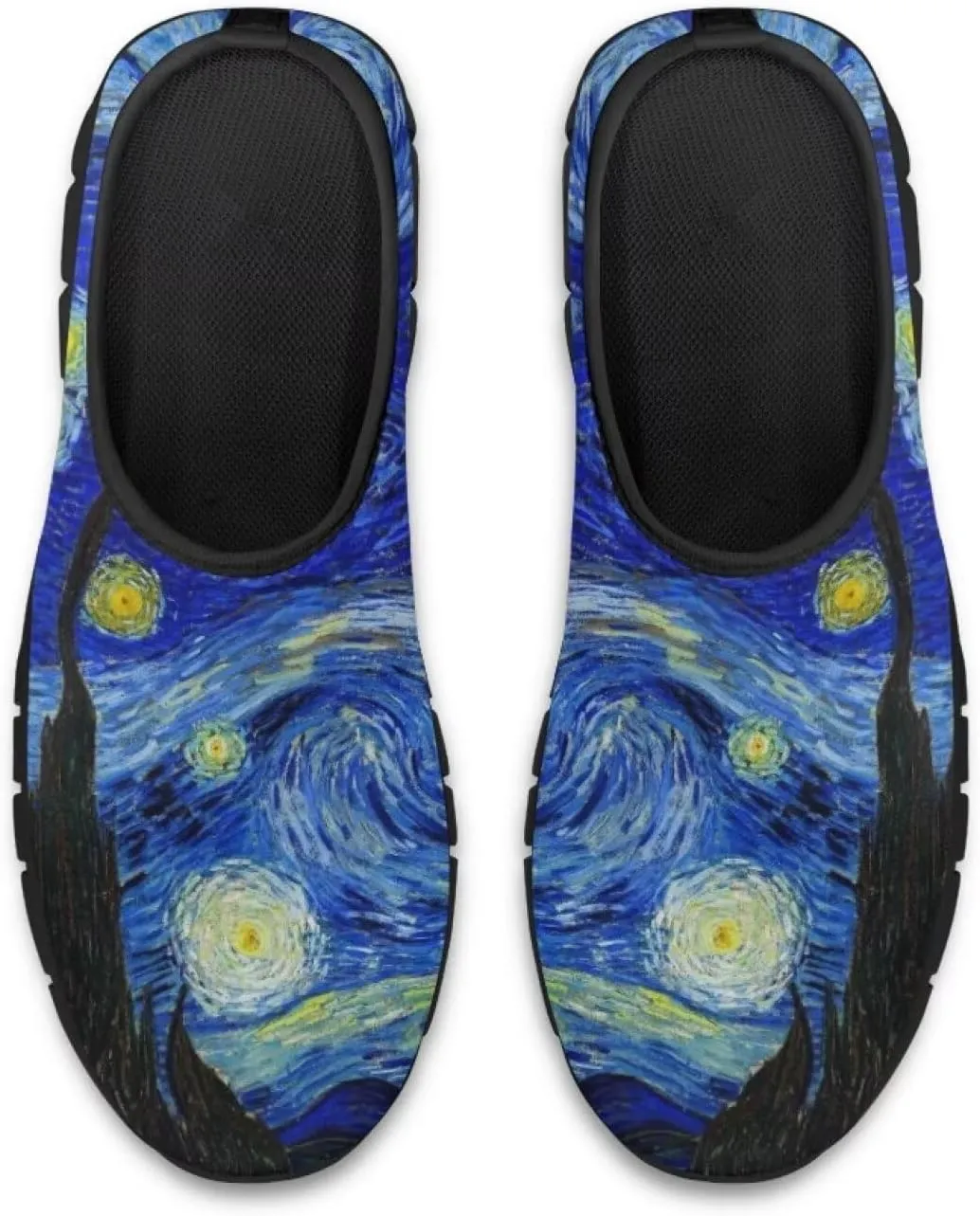 Walking Sneakers for Women Casual Slip On Shoes Black