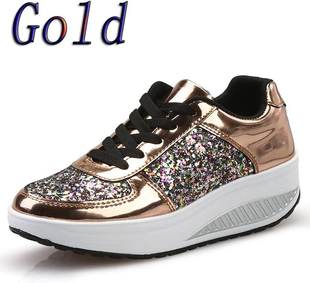 Wedge Sneakers for Women Dressy Size 10 Walking Shoes Women Slip On Dressy Womens Slip On Sneakers 8.5 Womens High Top Sneakers Black Pull On Sneakers Womens