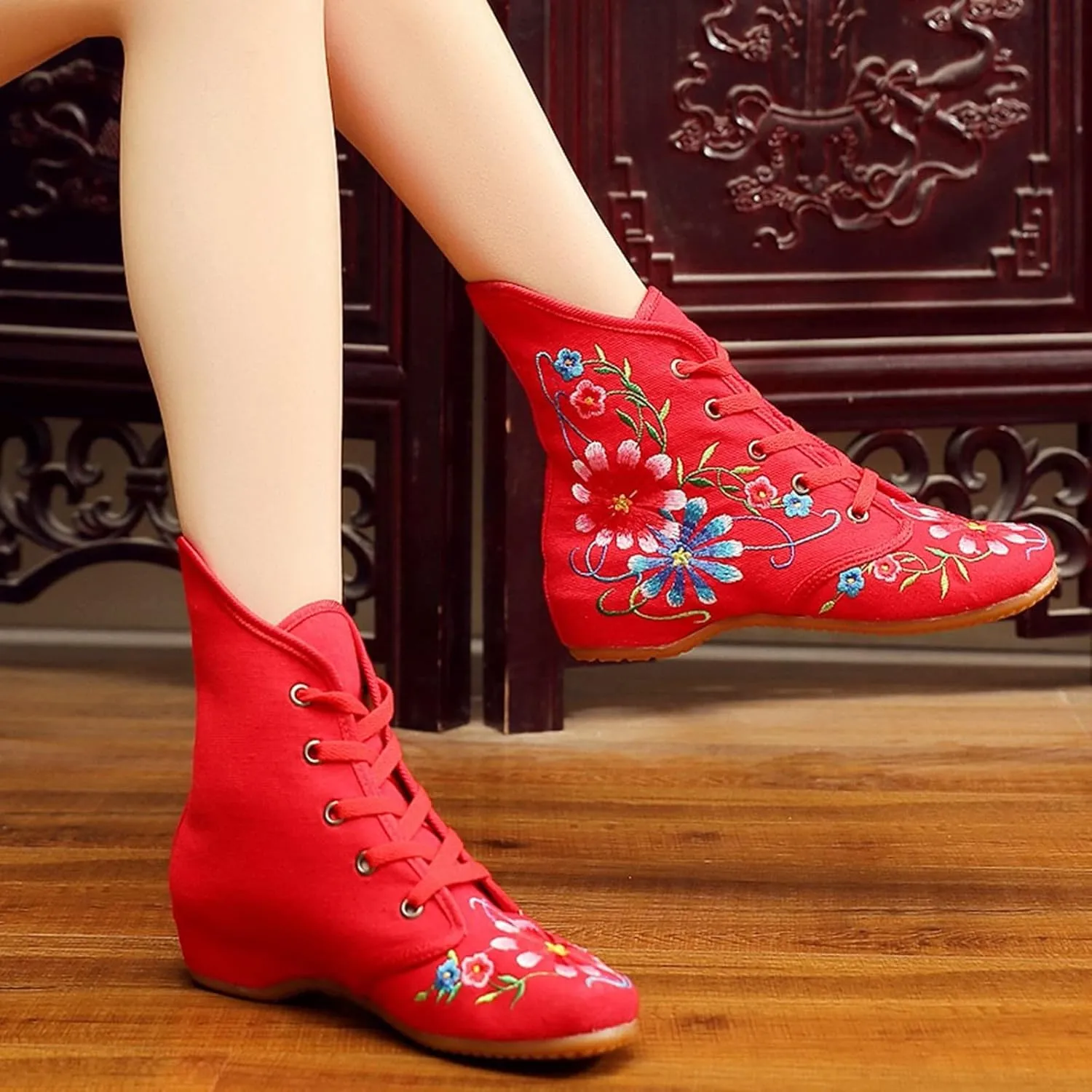 Wide Ankle Boots Ankle Side Zipper Low Heels Boot Women Women Mid Ankle Boots Ankle Leather Boots for Women Winter Fuzzy Ankle Boots for Women Low Heel Woman Ankle Boots with Laces