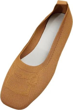 Wide Ballet Shoes for Women Width Foldable Knit Women with Arch Support Comfortable Shoes Comfortable Flip Flops