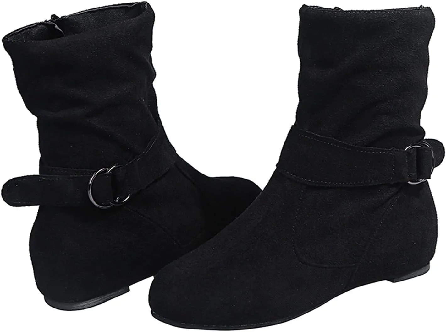 Women Ankle Boots High Ankle Booties for Women Low Heel Womens Shoes Casual Fall Ankle Boots Womens Flat Sole Ankle Boots Comfort Leather Ankle Boots for Women Women Brown Ankle Boot