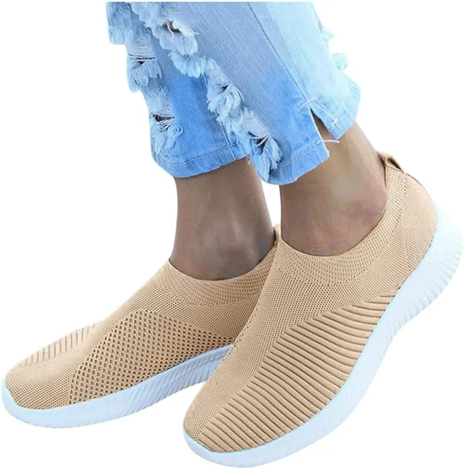 Women Outdoor Mesh Shoes Casual Slip On Comfortable Soles Running Sports Shoes Woman Work Out Womens Snicker