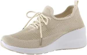 Women Shoes Wedge Thick Sole Breathable Casual Shoes Fashion Soft Sole Casual Tennis Shoes for Women Wide Width Soft Sole