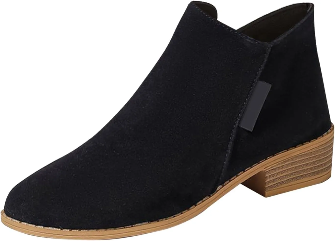 Womens 2024 Heeled Ankle Boots High Heeled Boots for Women Womens Chelsea Ankle Boots Womens Low Cut Boots Wide Width Fall Ankle Boots Comfort Leather Brown Ankle Boots for Women