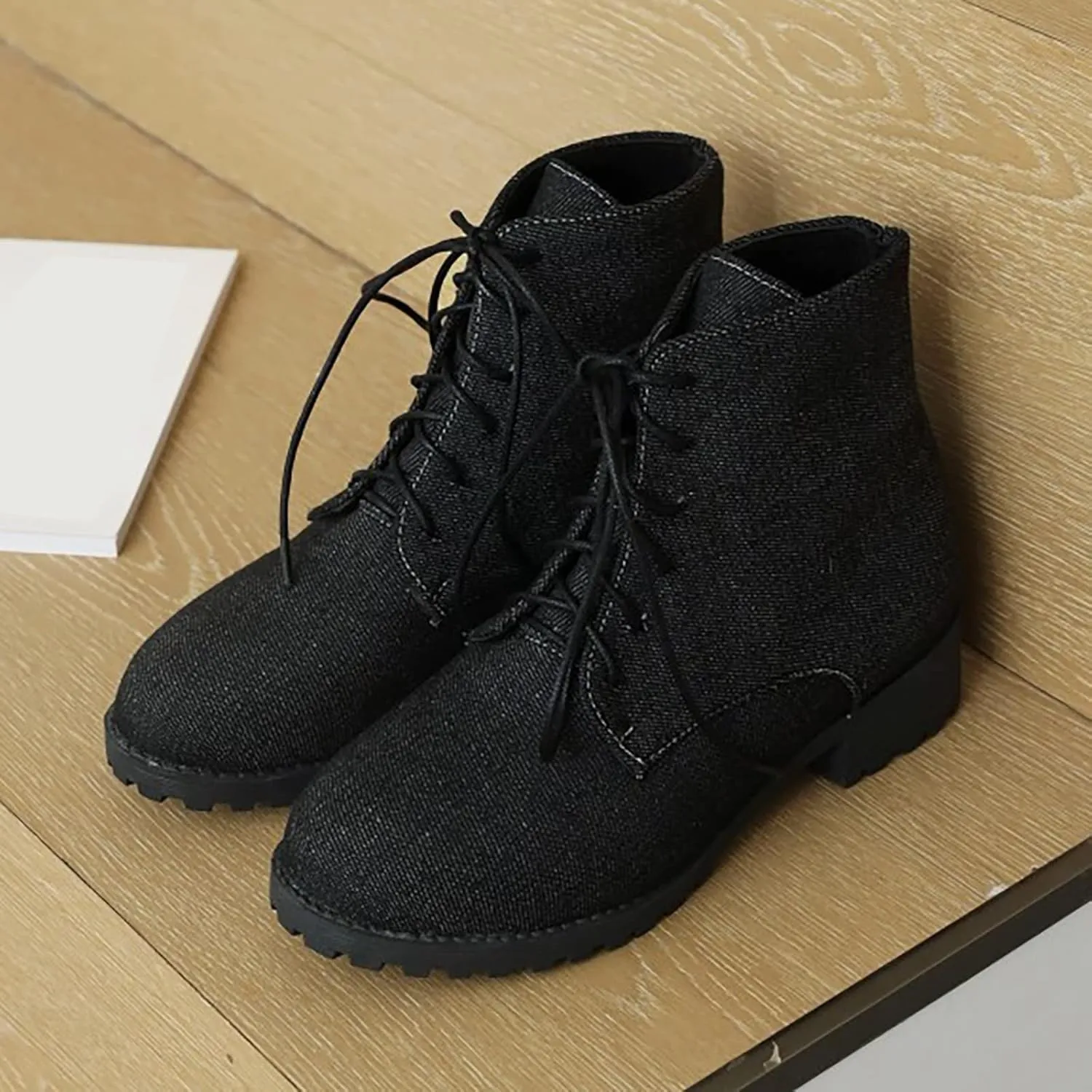 Womens Booties Women’S Boots Chunky Brown Boots Women's Wide Width Ankle Boots Ankle Boots for Women Low Heel Square toe Short Walking Boot for Sprained Ankle