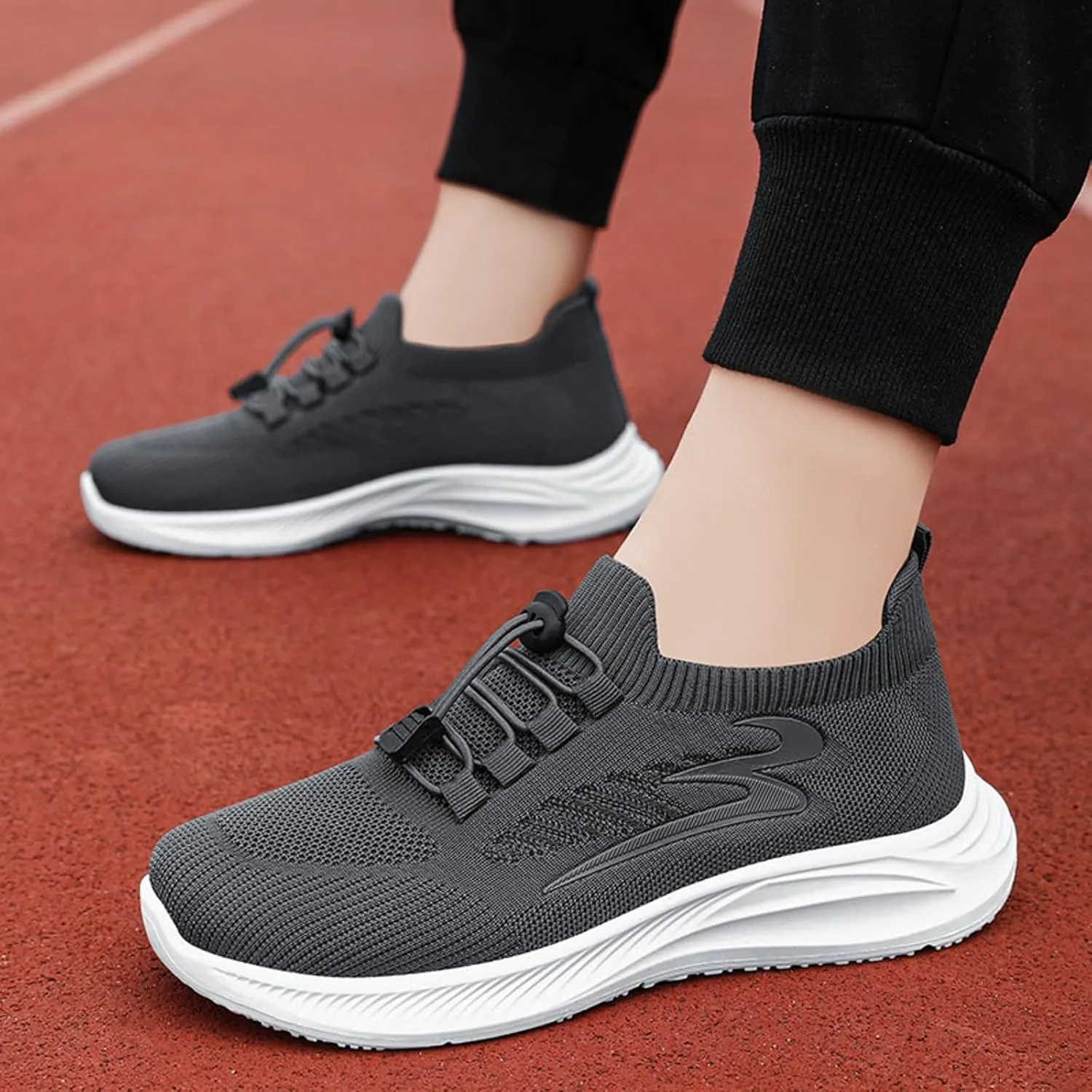 Womens Canvas Slip on Sneakers Walking Tennis Flat Dress Loafers Platform Wedge Mesh Shoes Embroidery Sneakers Casual Slides