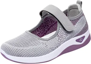 Womens Canvas Slip on Sneakers Walking Tennis Flat Dress Loafers Platform Wedge Mesh Shoes Embroidery Sneakers Casual