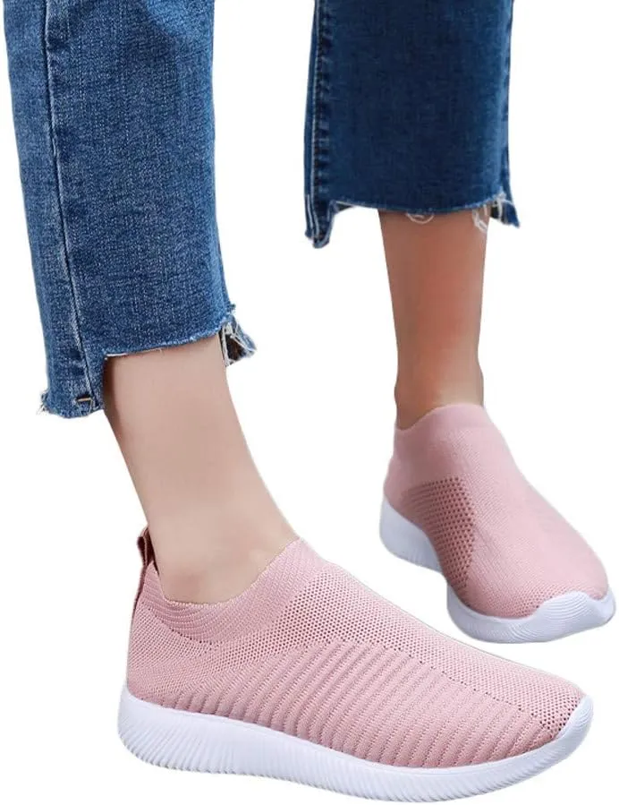 Womens Casual Sneakers Walking Shoes for Women with Arch Support and Comfort Wide Width Women's Running Shoes Size 7 Black Slip Ons Women Sneakers Zapatillas Elegantes De Tacon para Mujer Blancas