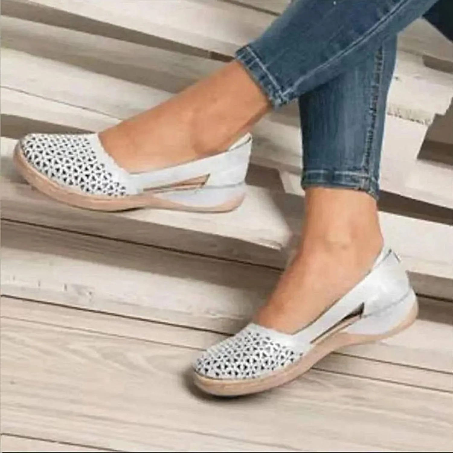 Women's Comfort Walking Boat Shoe Womens Breathable Flats Shoes Women's Loafers Fashion Comfortable Flats