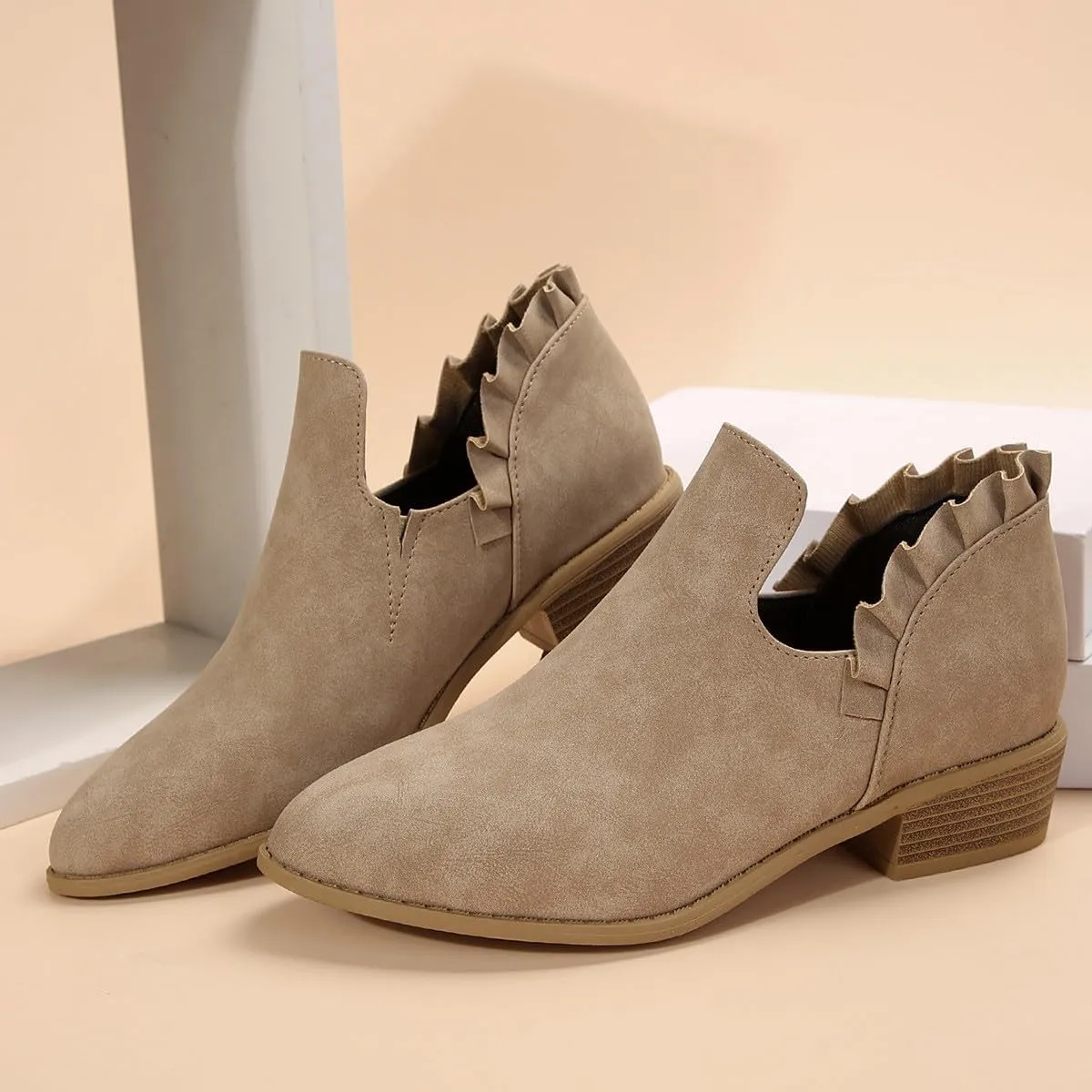 Womens Fall Booties Cow Print Boots for Women White Boots Ankle Ladies Low Heel Womens Booties and Ankle Boots Leather High Heel Ankle Boots for Women Sexy