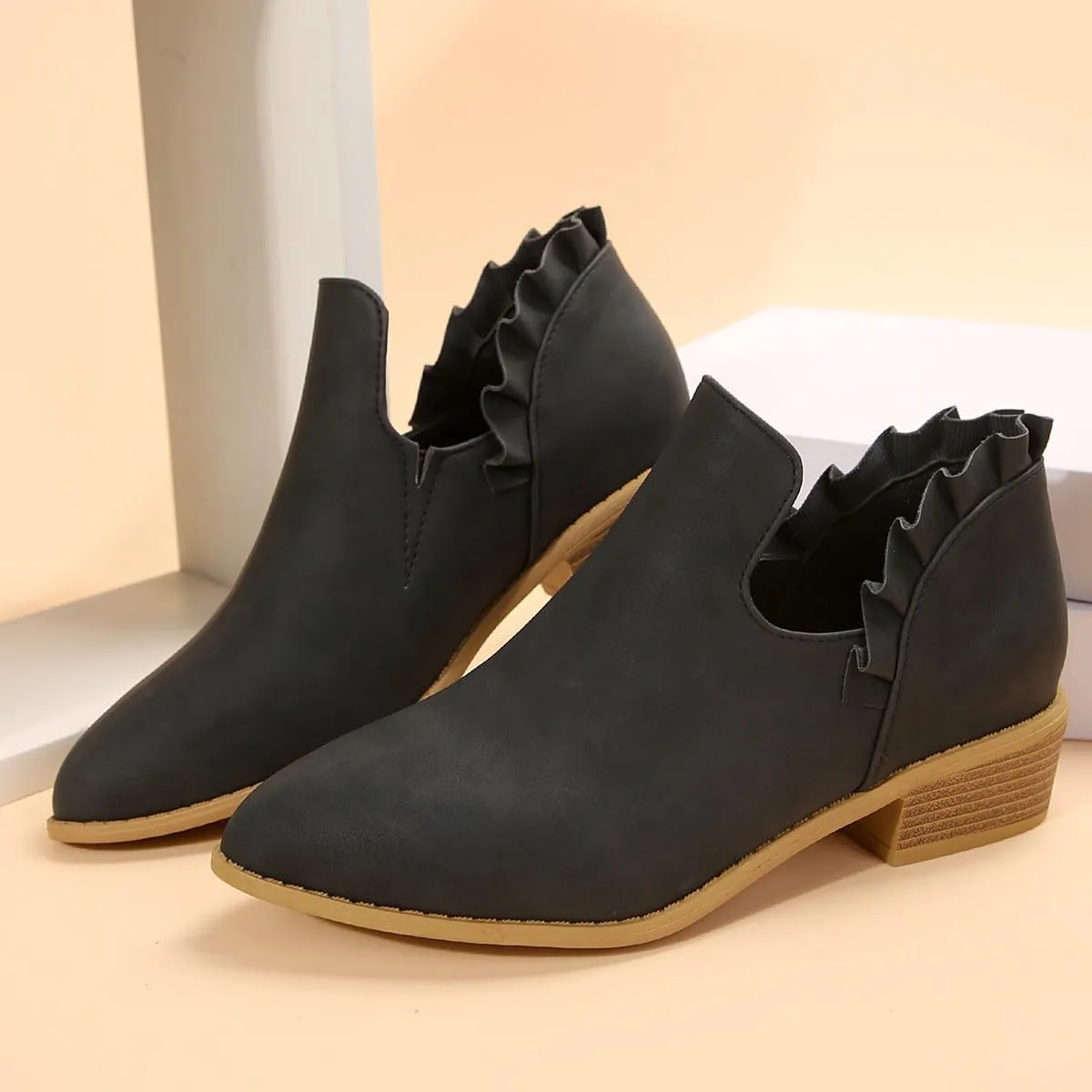 Womens Fall Booties Cow Print Boots for Women White Boots Ankle Ladies Low Heel Womens Booties and Ankle Boots Leather High Heel Ankle Boots for Women Sexy