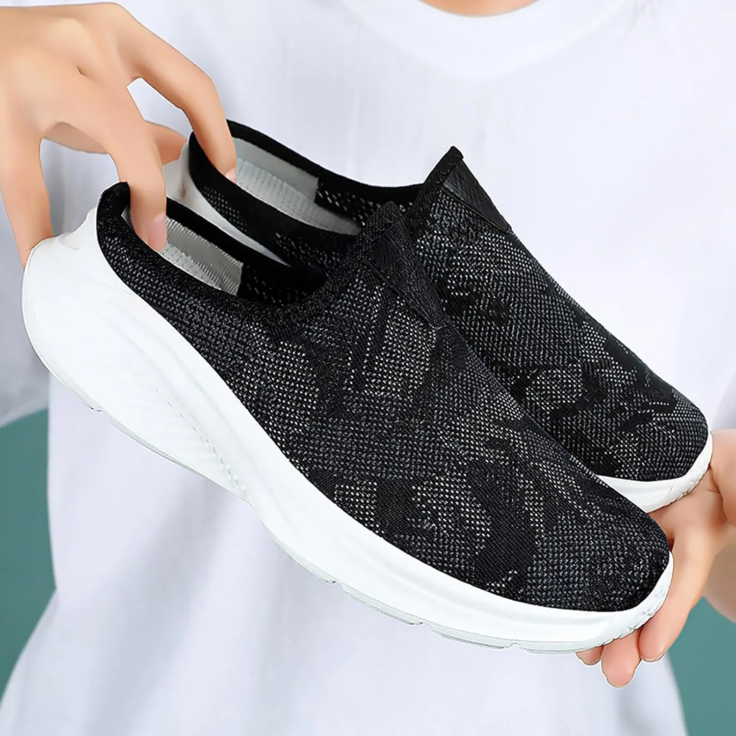 Women's Fashion Mesh Color Slippers Temperament Comfortable Shoes Hot Furry Slippers for Women