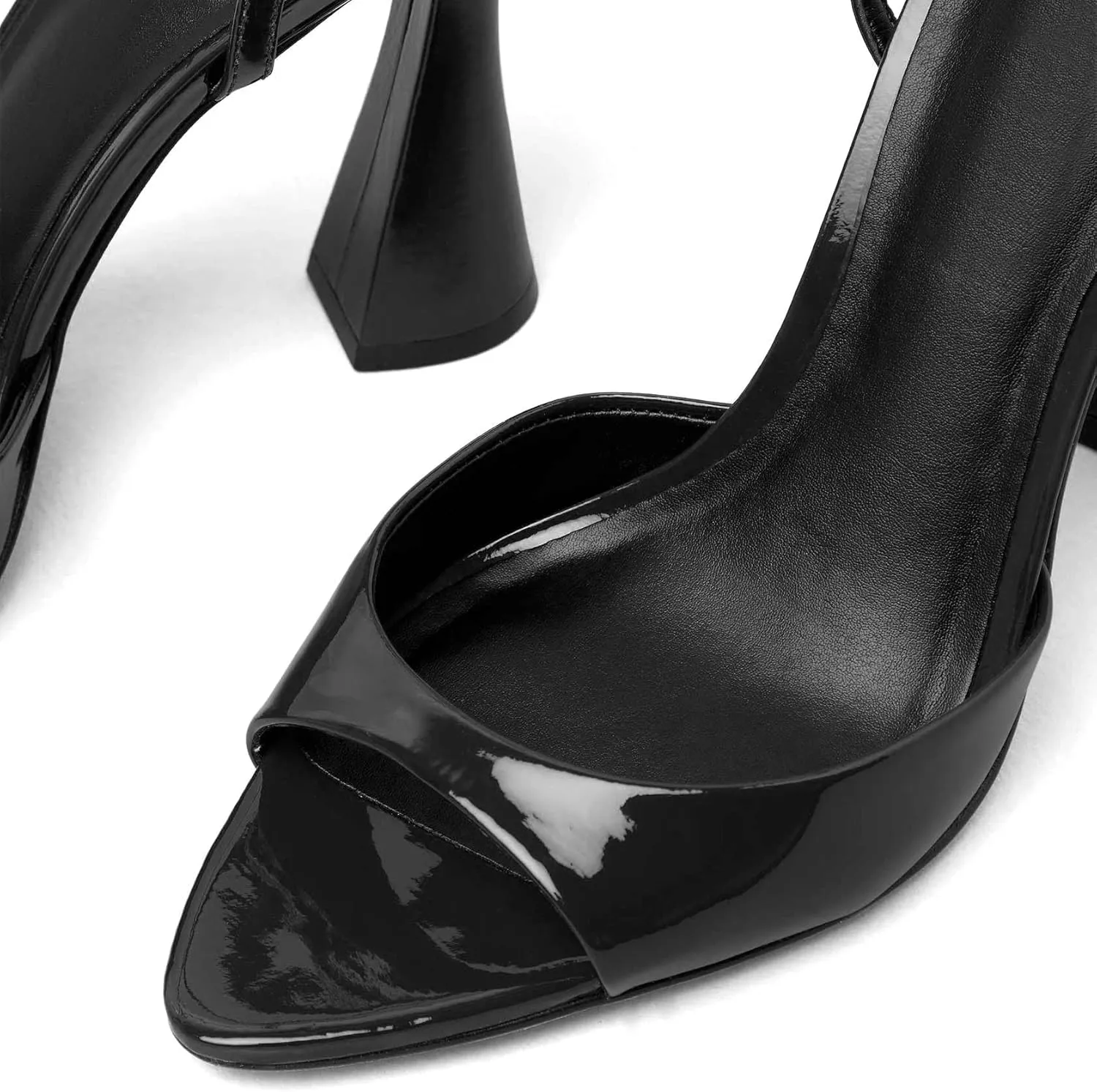 Womens Heeled Sandals Ankle Strap Pointed Toe Sandals Summer Dress Party Shoes
