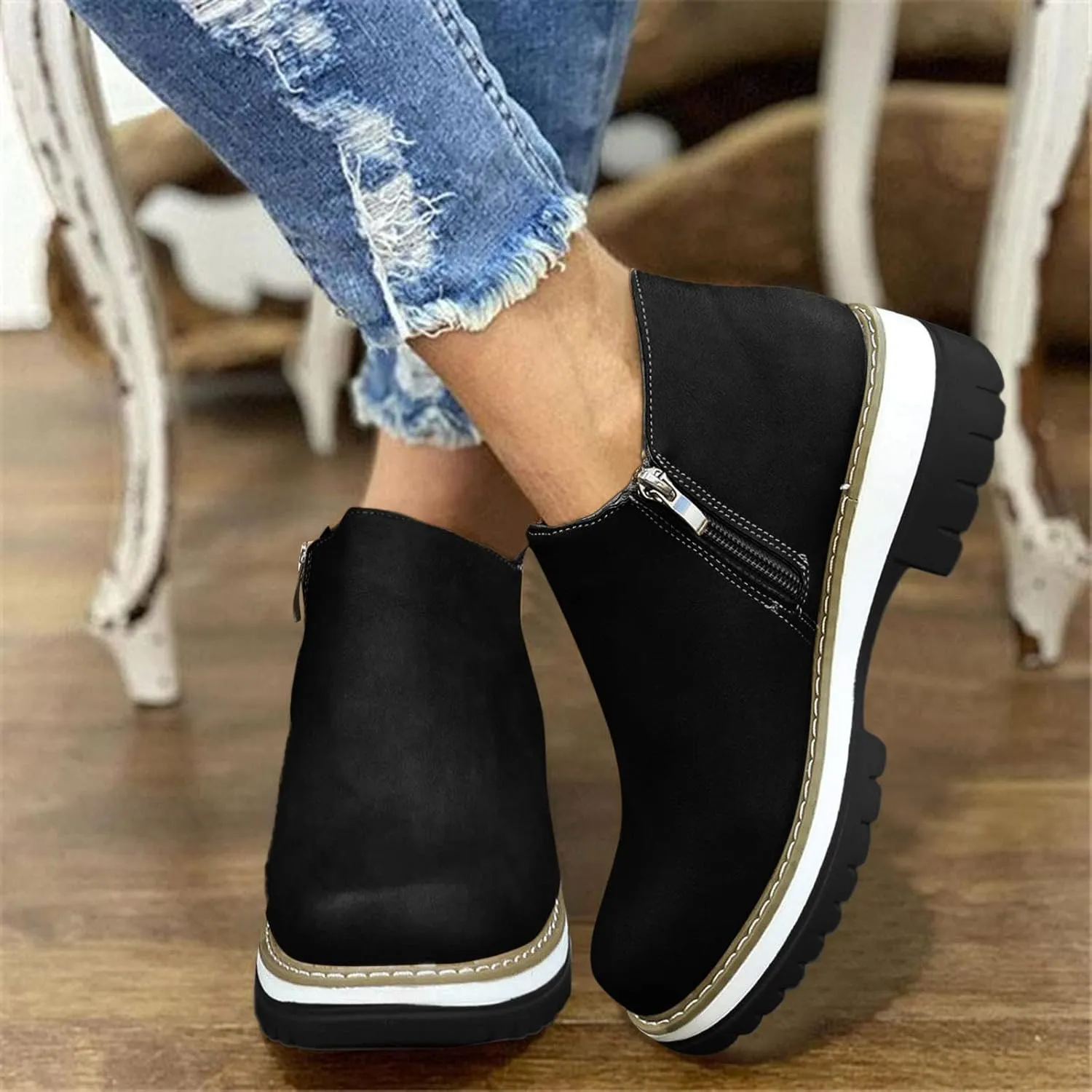 Women's Lace Up Ankle Boots Women's Ankle Boots & Booties Wide Width Womens Bootie Shoes Ankle High 2024 Boots for Men Women's Ankle Boots & Booties Rubber 2024 Ankle Boot